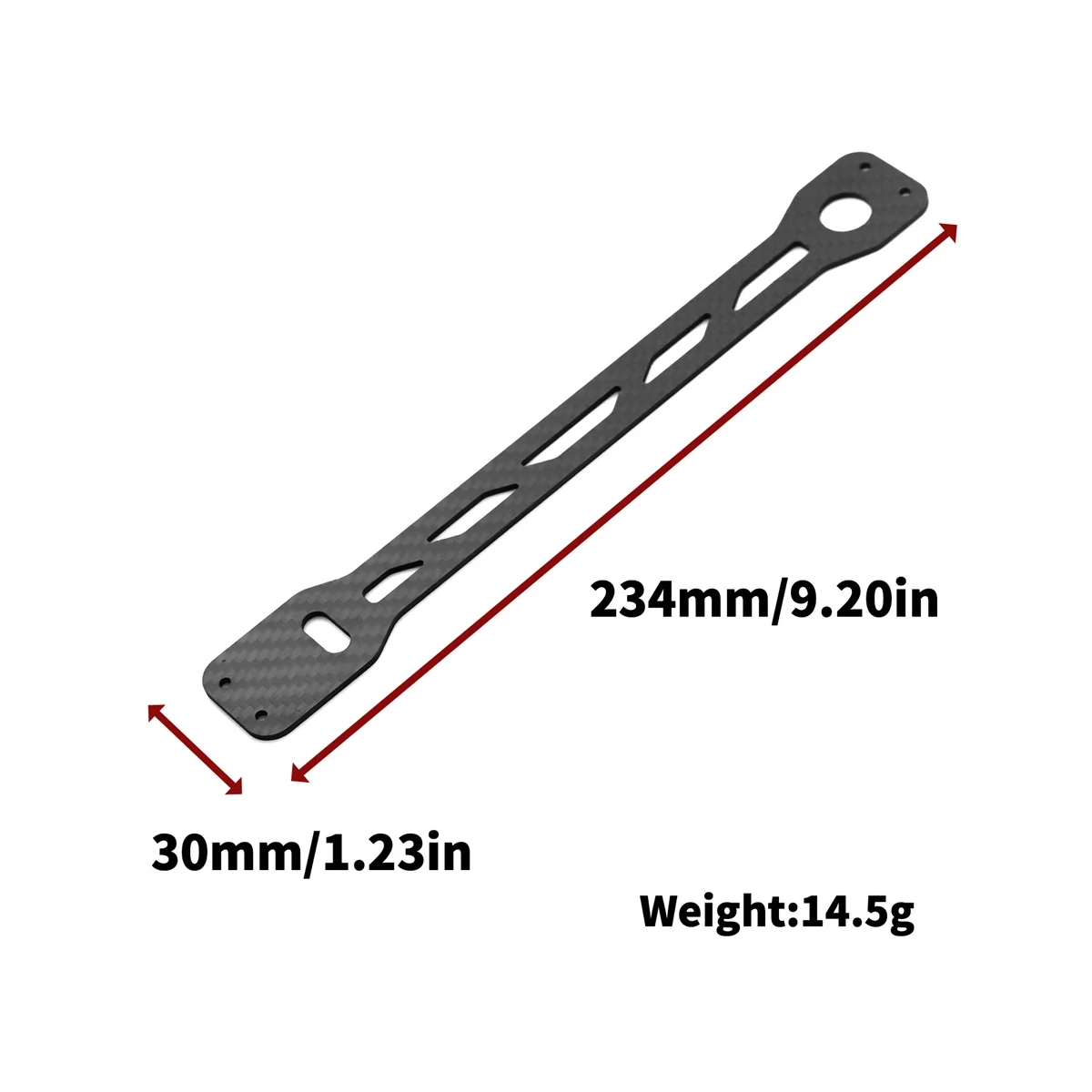 Piastra del pannello del secondo piano in fibra di carbonio per Tamiya TT02 TT02B TT-02 TT-02B 1/10 accessori per parti di aggiornamenti per auto RC