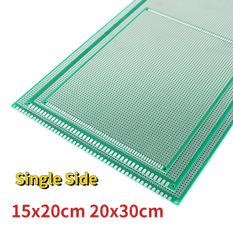 1PCS PCB Prototype Board 15*20cm 20*30cm Fiberglass Plate Green Single Side Protoboard Diy Universal Circuit Boards