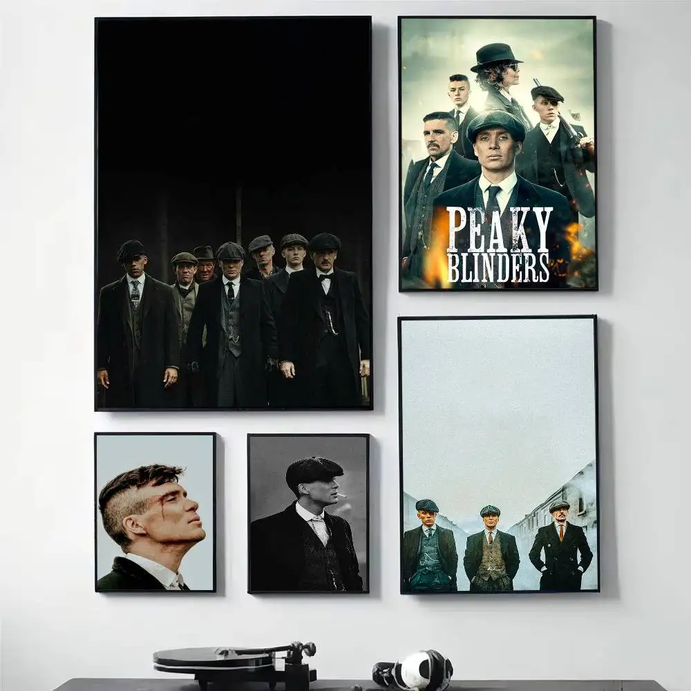 

P-Peaky B-Blinders TV Cool Poster HD Self Adhesive Waterproof Wall Art Ideal for Home Office Dorm Gift