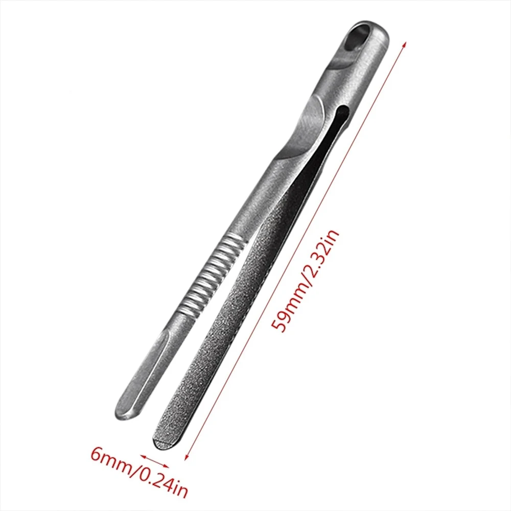 1pc Mini Titan Pinzette Kleine TC4 Titan Legierung Clip Tragbare Pinzette Nipper