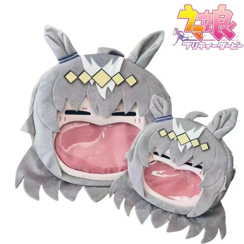 

Pretty Derby Big Mouth Backpack Oguri Cap Itabag Large-capacity Badge Storage Translucent Display Holiday Gifts Anime Perial