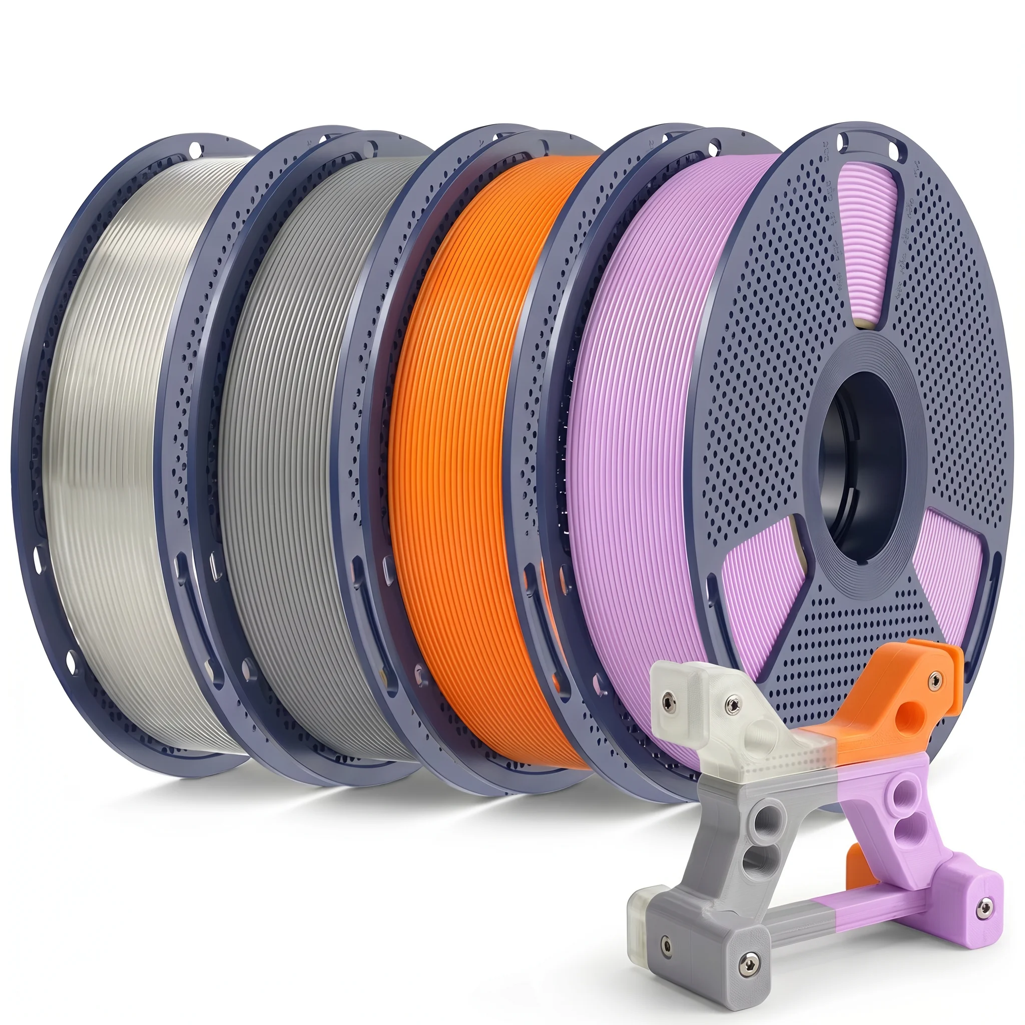 SUNLU Navulling PETG-filament voor 3D-printer Bambu Lab/Creality/4 kg 4 rollen 1,75 mm Sunlu-filament PLA/PETG Netjes gewonden filament