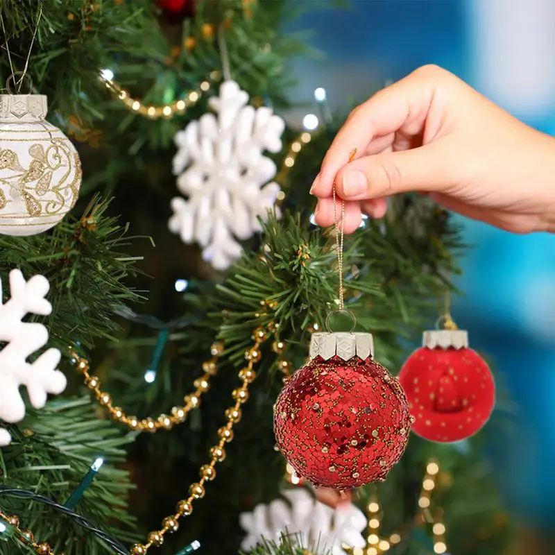 

Christmas Tree Balls 25 Pieces Balls Ornaments Shatterproof For Christmas Tree Ball Decoration Pendant Holiday Parties Decor For
