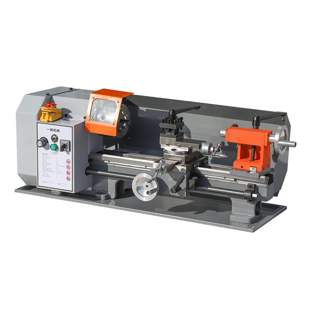 

Высокомощный прецизионный мини-токарный станок 600 Вт для домашнего использования, автоматический настольный токарный станок по металлу для хобби