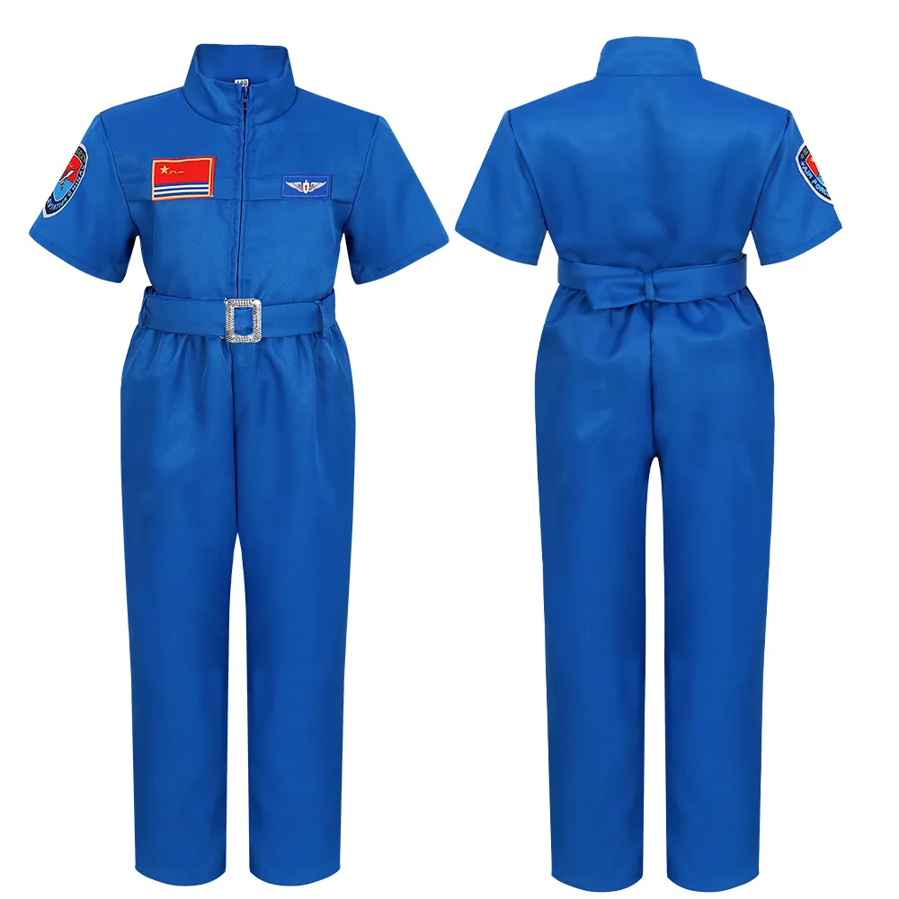 Kinder Astronaut Raumfahrer Cosplay Kostüm Raum anzug Jungen und Mädchen Overall Halloween Karneval Party verkleiden Geburtstags geschenk