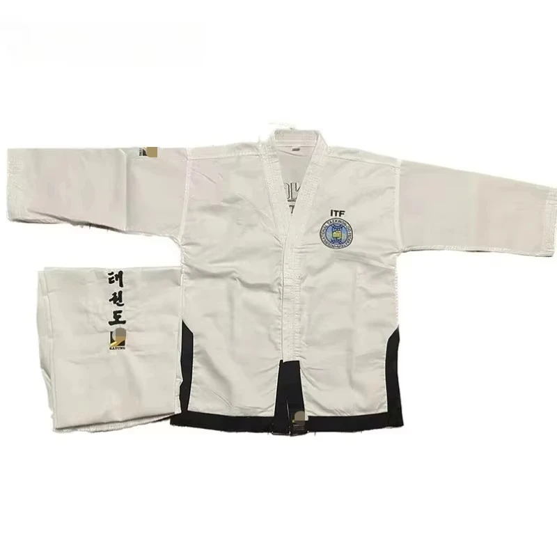 Durable ITF Taekwon-Do 1-3 Dan Ultralight Uniform Taekwondo Kimono Assistant Master Doboks With Embroidery suit gi