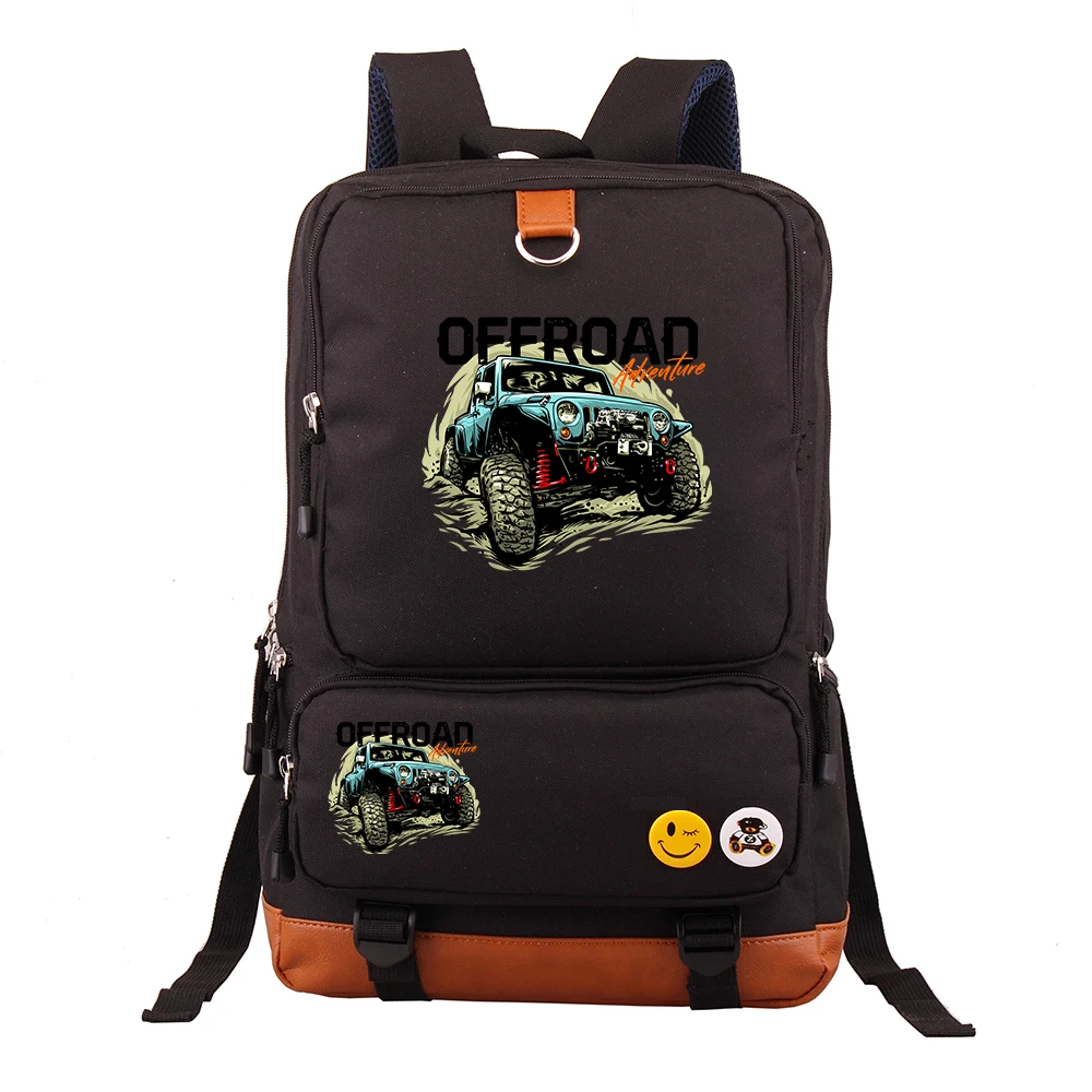 

2026 New Car Racing Party Laptop Backpack Large Capacity Casual Business Travel Backpack Middle School Student Bookbag Dual Shou