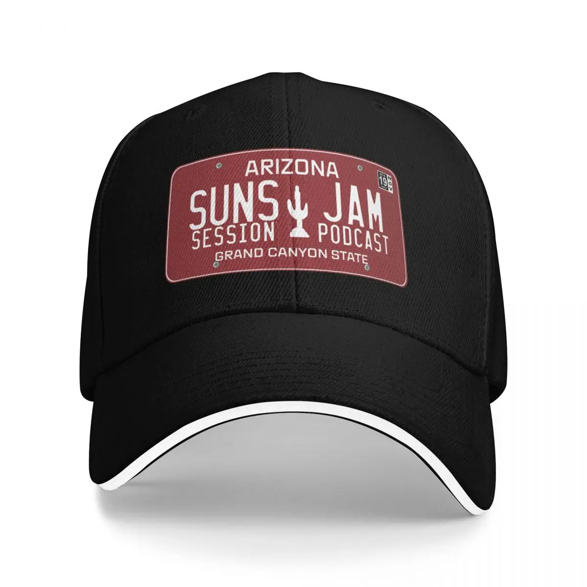 

Suns JAM AZ License Plate Maroon Baseball Cap Luxury Hat sun caps tea Hat Hats Woman Men's