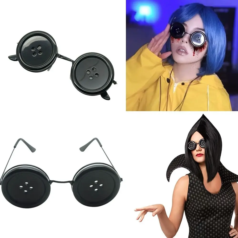 

Fashion Costume Accessory Button Eye Glasses Resin Lightweight Eyewear Cosplay Party Favor Eyewear Halloween Glasses kids