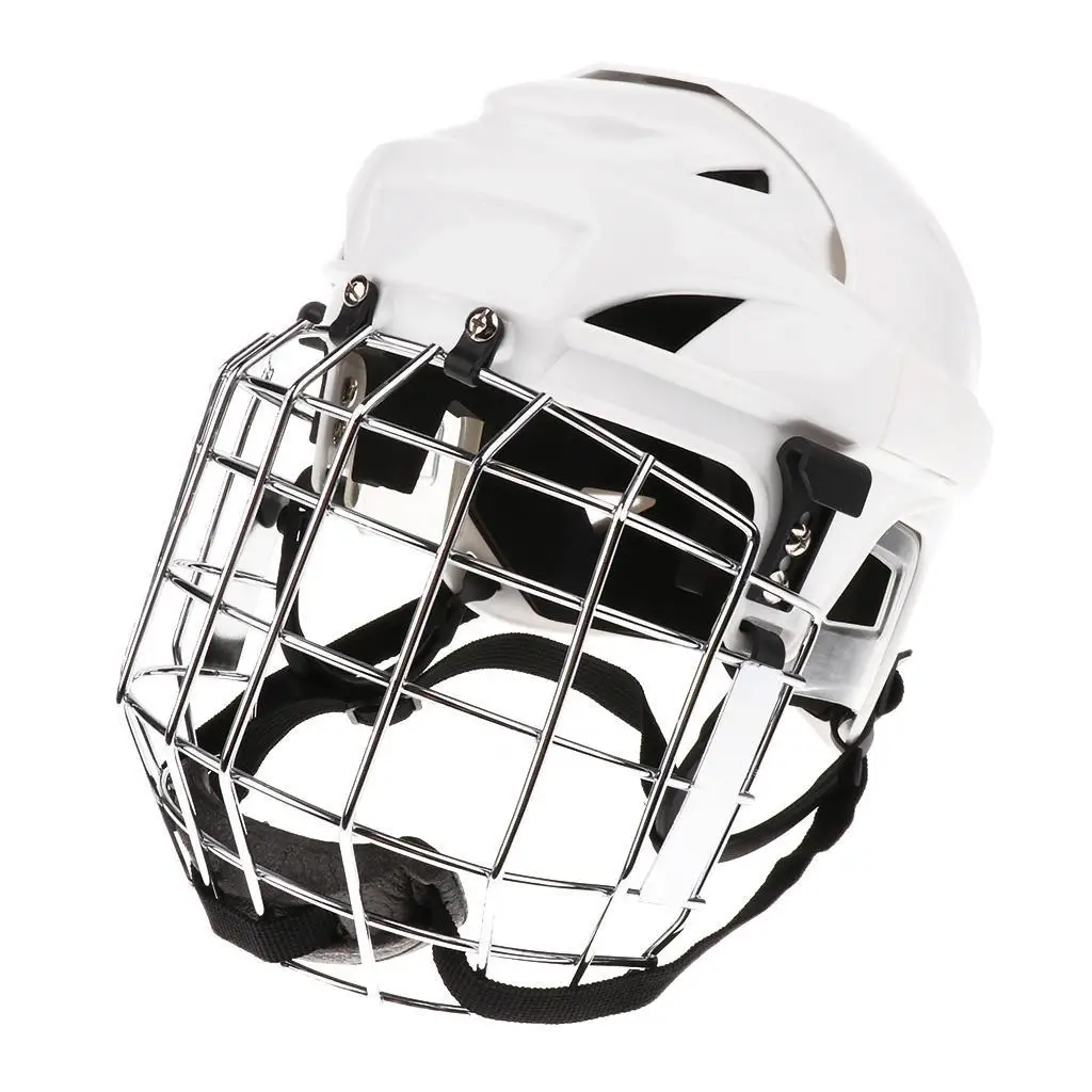 Helmet Face Mask Combo PC Shell EPS Foam Ice Hockey Helmet for Men and Women Helmet Full Face Cover