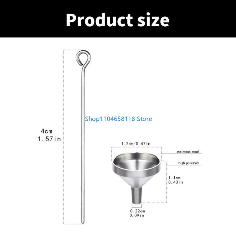 Practcial Miniature Funnel Portable Mini Funnel Set for Convenient Liquid Handling in Household and Outdoor Activities