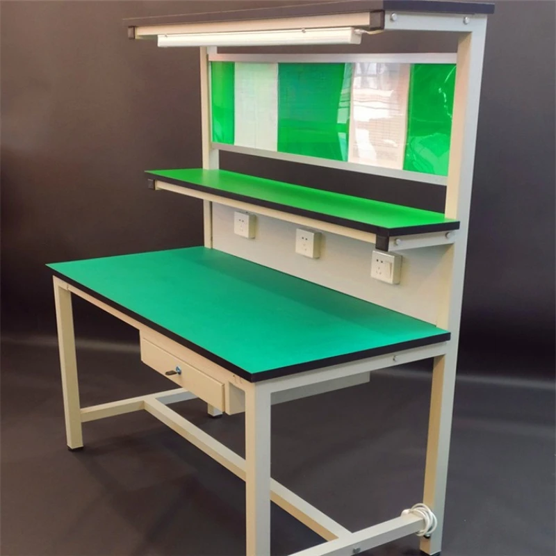 Anti-static operation table, work table with light stand, work table with hanging board, hanging cabinet work table,