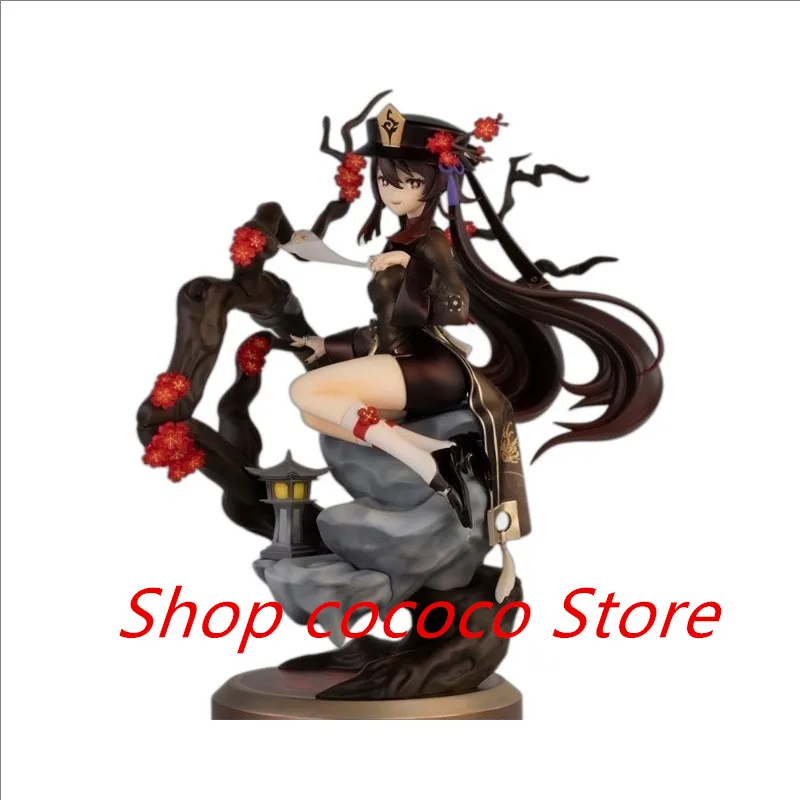 22cm Genshin Impact Hu Tao Anime Figure Klee Hibana Knight Action Figure Paimon Keqing Figurine Model Doll Toys