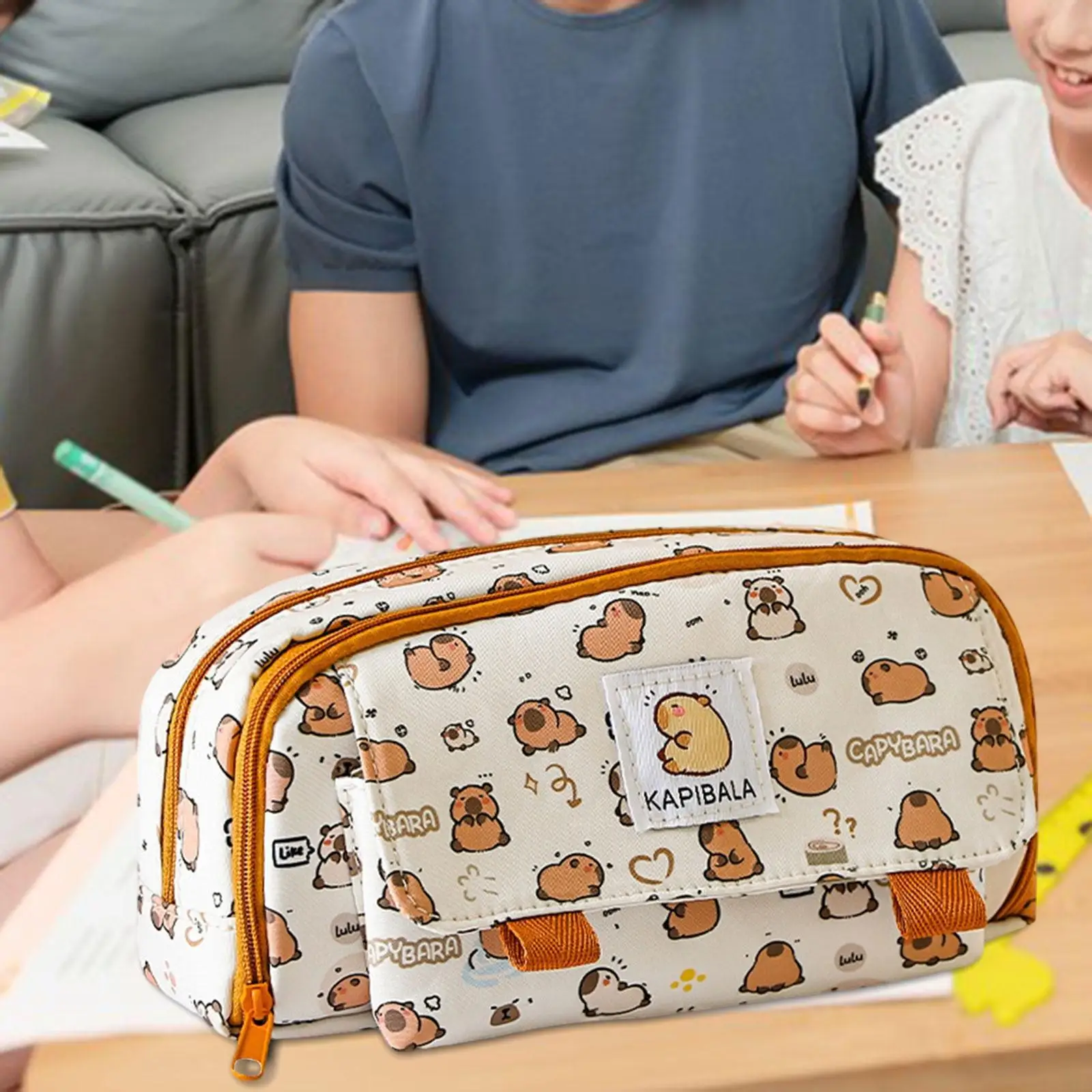 Pencil Pouch Office Stationery Organizer Pencil Bag Pouch Box for Children