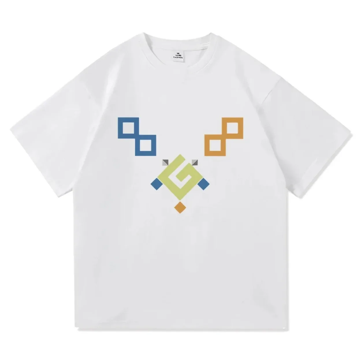 Genshin Impact Print T-shirt Fashion Kinich Graphic Casual Short Sleeve T-Shirt Unisex Harajuku Aesthetic Vintage Clothing Top