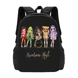 Rainbow High Girls Bag Backpack For Men Women Girls Teenage Logo Doll Collecter Mga Dolls Mga Entertainment Then Your Colour Up