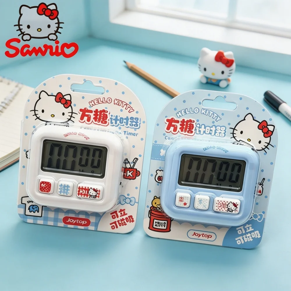 Genuine Sanrio Magnetic Timer Hello Kitty LCD Digital Timer Count Down Up Alert Sound Loud For Home Kitchen Cooking Baking