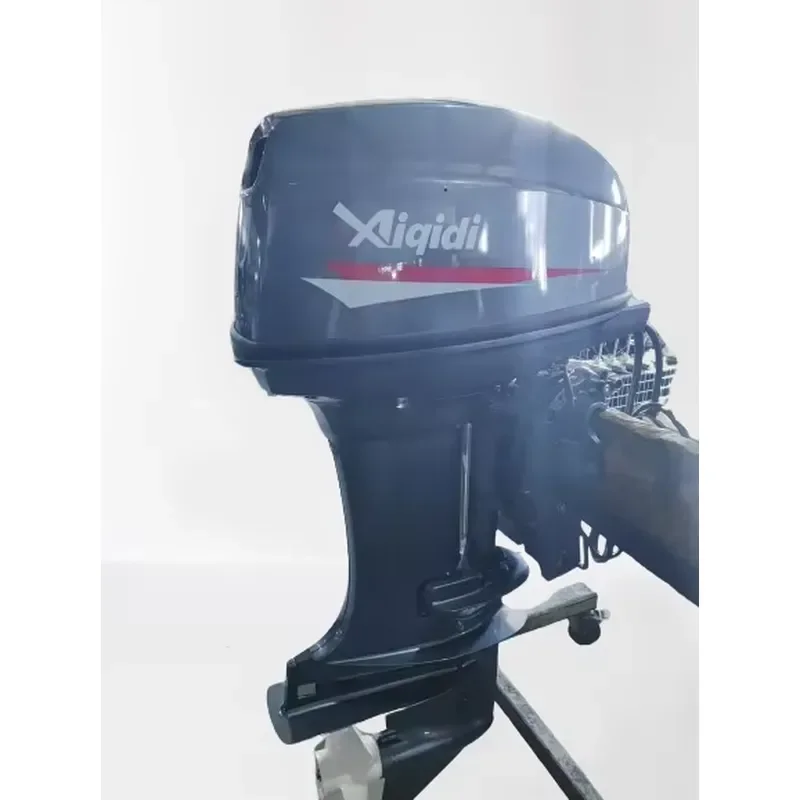 Anqidi 40HP Outboard Motor, T40 2-Stroke 2 Cylinder Engine, Remote Control Power Trim, for Inflatable Fishing Boat, Speedboat