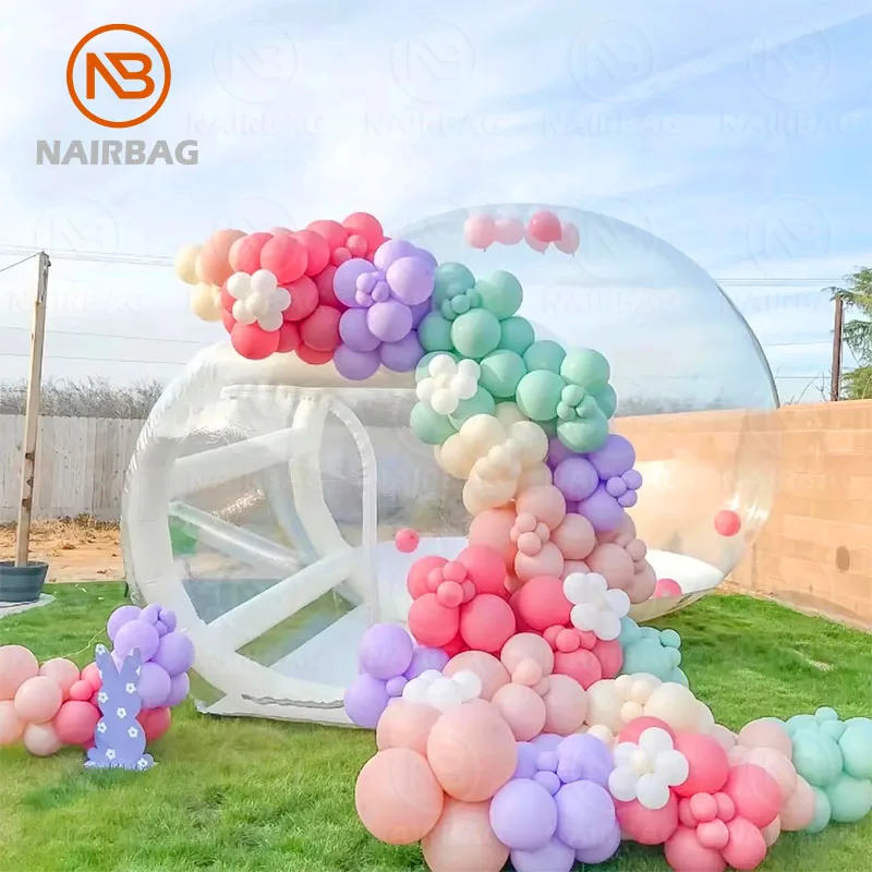 فقاعة البيت نفخ بالون قبة فقاعة البيت واضح قبة بالون مجموعة خيمة حديقة مع مضخة نفخ للحزب
