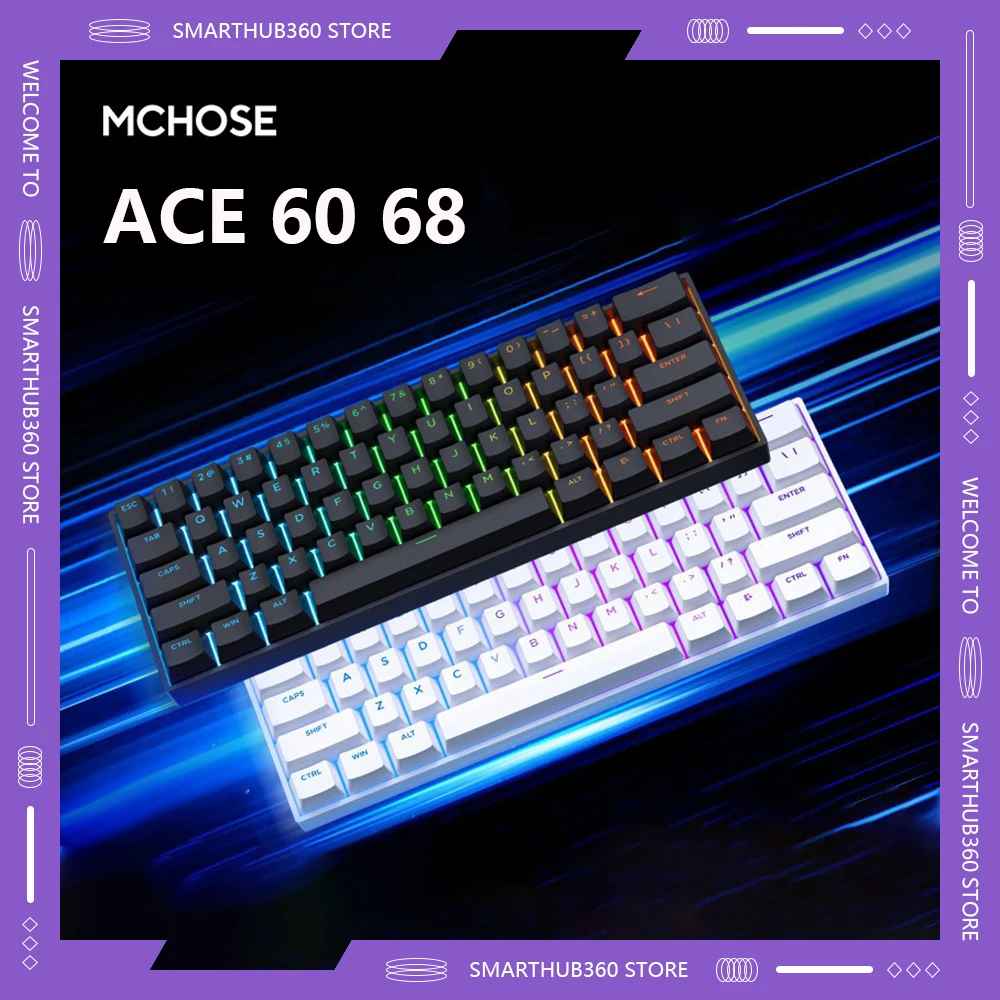 

Mchose Ace 60/68 Pro RGB E-sports Magnetic Switch Mechanical Keyboard Hot Swap FPS Custom Gaming Keyboard Pc Gamer Accessories