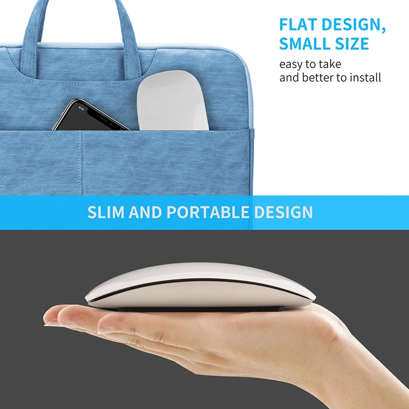 เมาส์ไร้สาย Xiaomi เงียบชาร์จคอมพิวเตอร์เมาส์บลูทูธ Slim Ergonomic PC Magic Mice สําหรับ Apple Macbook Microsoft IPAD