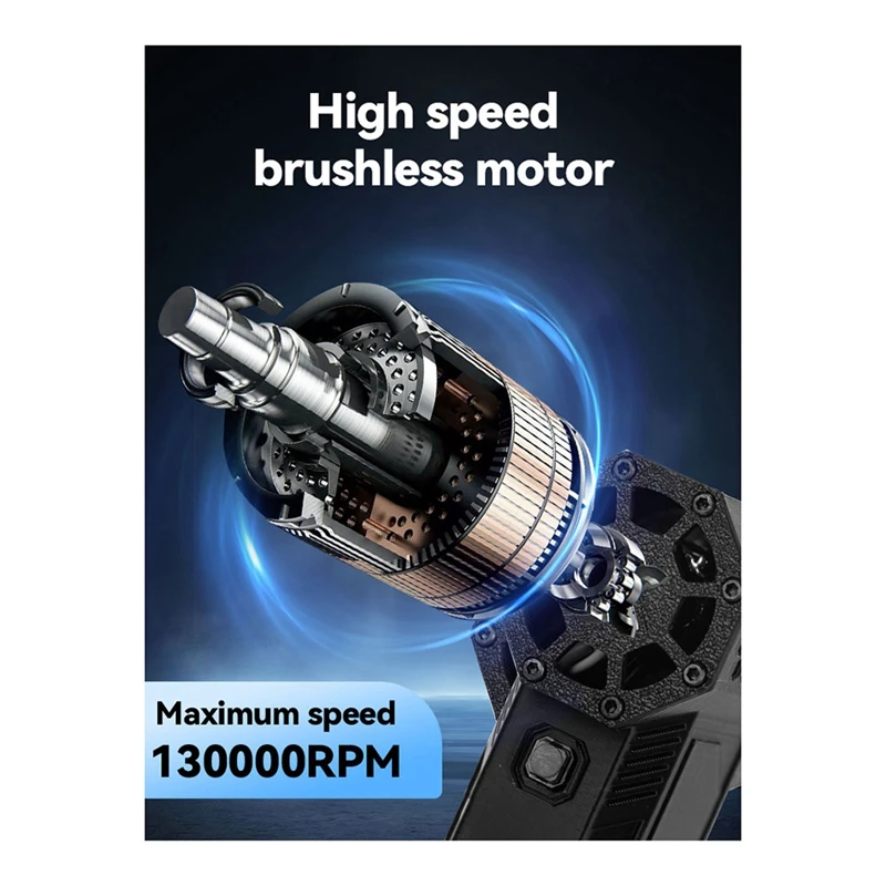 130000 RPM Brushless Motor With Drive Board Turbo Jet Fan Motor 7.4V For Brushless Blower Violent Fan Motor Kit