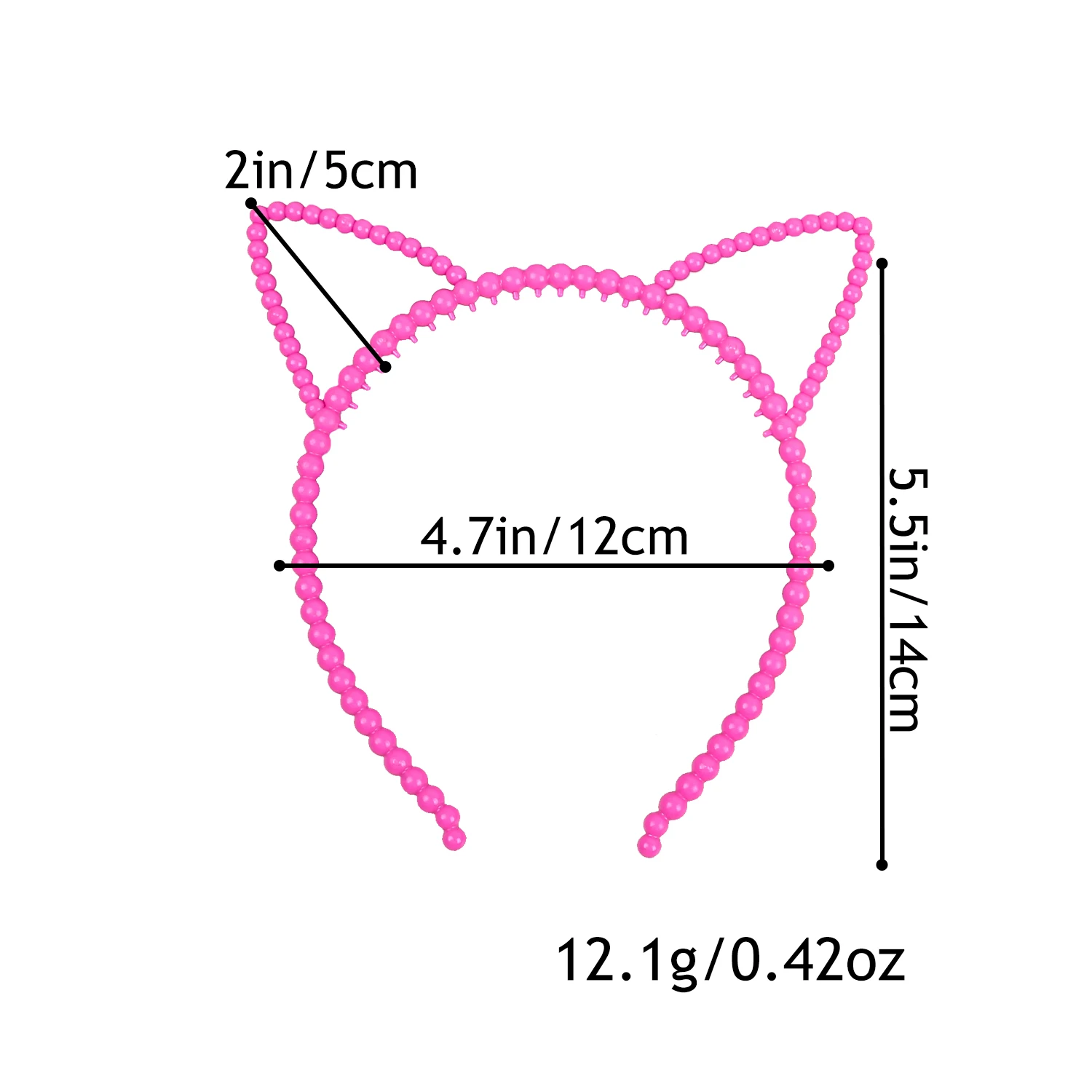 7PCS Girls Cat Ear Headbands Candy Color Kitty Ears Headband Plastic Teeth Hairbands Family Decoration Party Hair Accessories