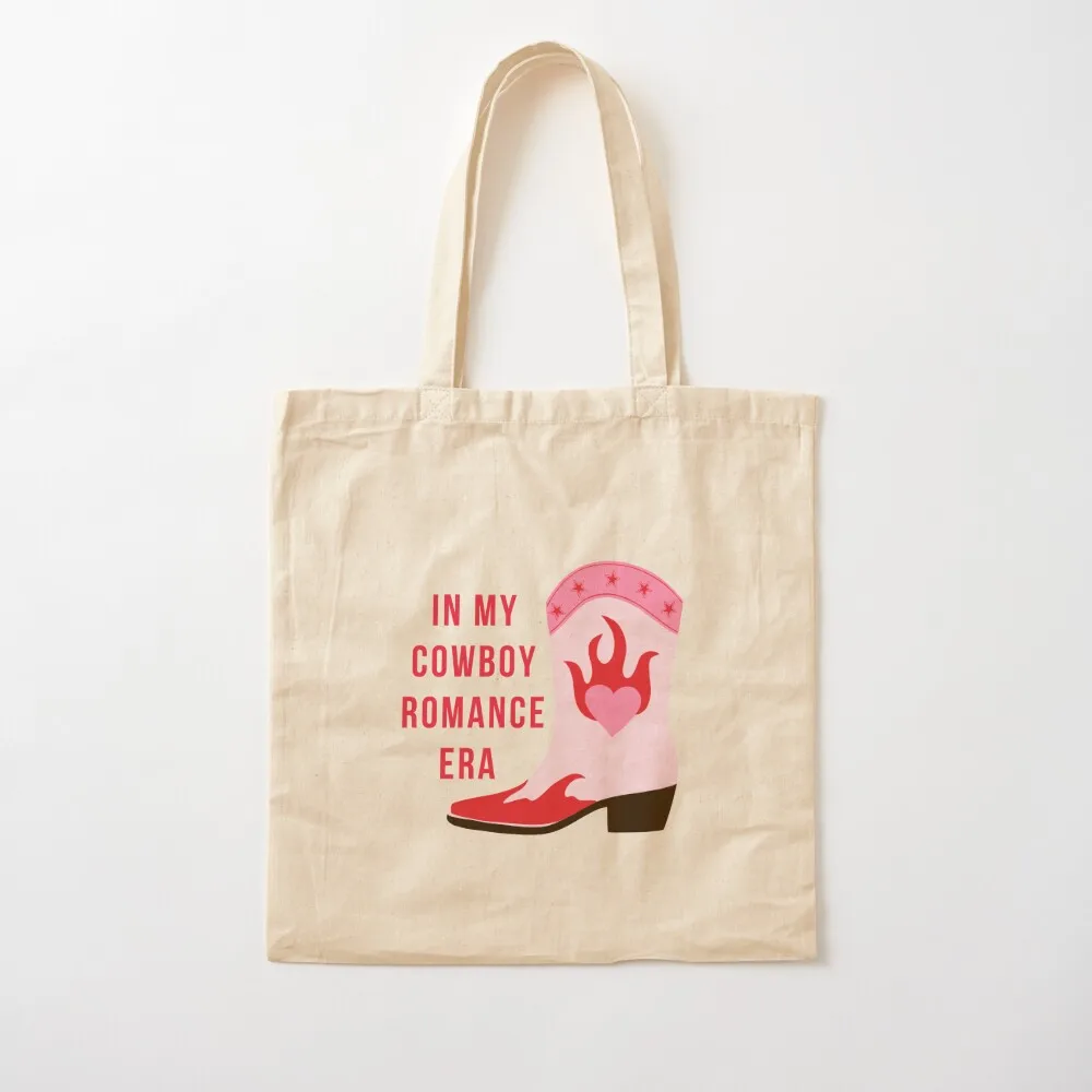 

in my cowboy romance era, western romance novel, cowgirl boots, spicy booktok reader vibes, cowboy book boyfriend Tote Bag