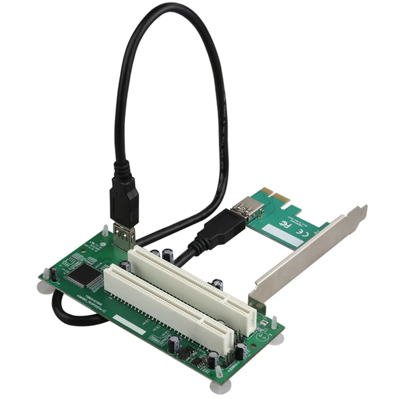 

Распродажа PCI-Express PCI-E для настольного компьютера Pci-E адаптер карты Pcie к двойному PCI слоту Расширенная карта USB 3,0 преобразователь платы расширения