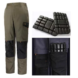 Pantalones Cargo tácticos para hombre, pantalón de construcción con múltiples bolsillos, pantalones de electricista finos para verano y primavera