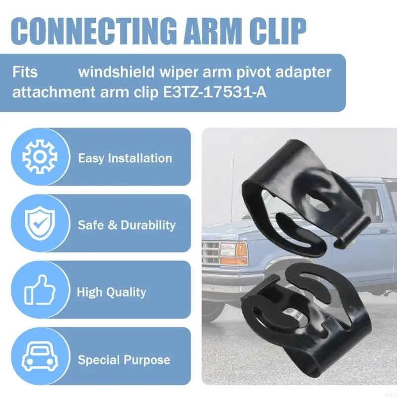 

Heavy Duty Corrosion Resistant Wiper Arm Connector For Automobile E3TZ17531A E3TZ-17531-A Replacement Part Pack Of 2 H9EE