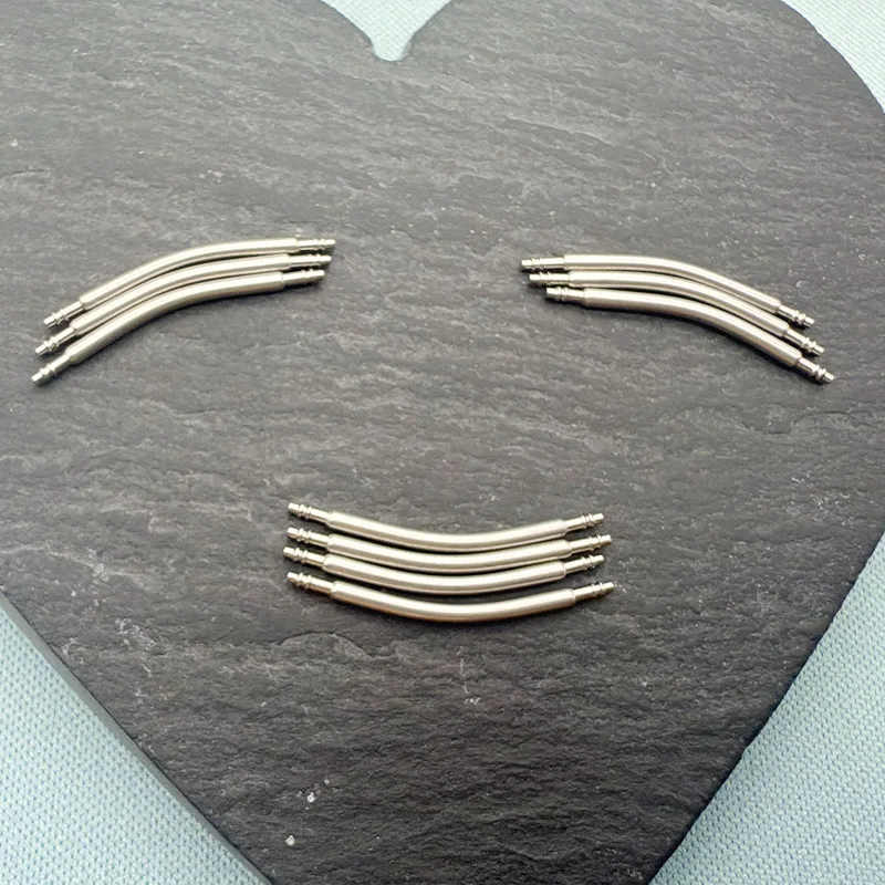 Curved Spring Bar Dia 1.5mm 1.8mm Watch Strap link Pins fits Width 16mm-24mm Watch Band Bracelet Stainless Steel Link Pins