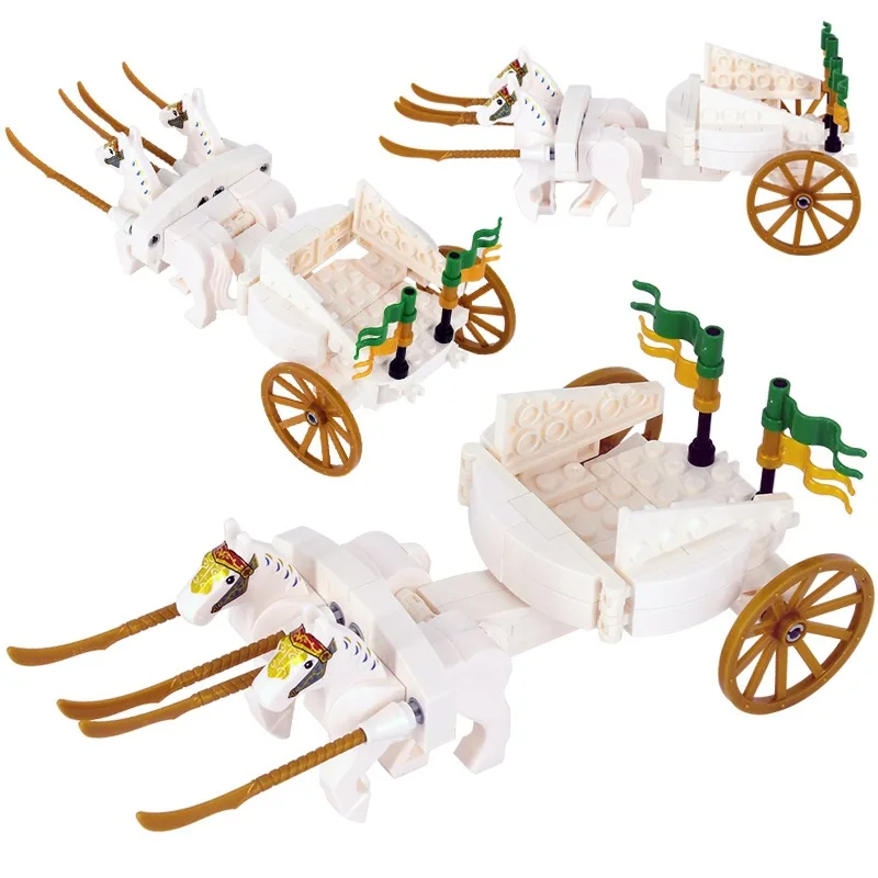 Animals War Horse/Horse Chariot/Flying Horse/Egyptian Carriage MOC Building Blocks Pet Bricks Toys Compatible With LEGO