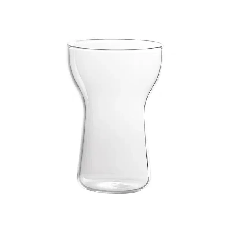 

Office borosilicate transparent glass ice American coffee cup household breakfast milk juice cold brew single layer cup
