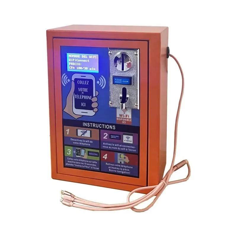 

2025 Money Making Business Self-service WiFi Vending Machine Add Charging Cable Distributeur Automatique Hotspot