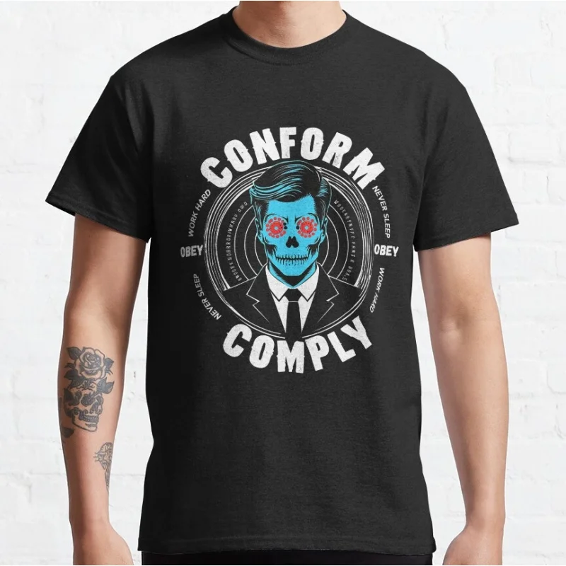 

Watch TV Retro Sic-Fi They Live Gift T Shirt John Carpenter Vintage Horror movie Alien film Graphic clothes All size Tee S-6XL
