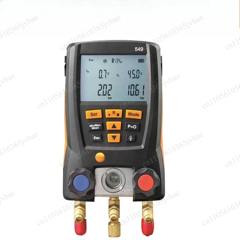 Refrigeration Digital Manifold Pressure Gauge Double Valve Unit Air Conditioning Refrigerant Maintenance Testing Instrument