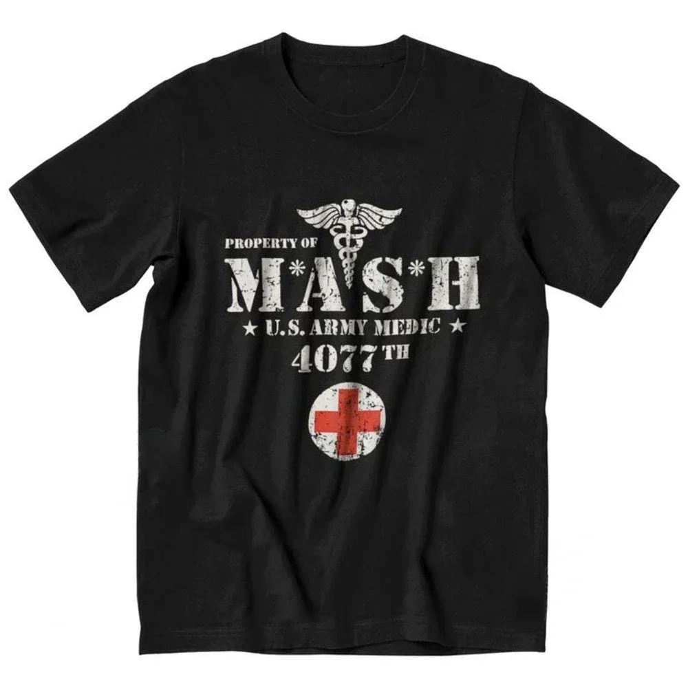 Vintage Mash Tv Show Men Tee Tshirts Summer Gift Women Unisex Clothes Novelty Design  Fashion New Style Hot Sale Unique