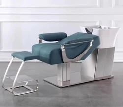 

Hair wash basin salon equipment high quality modern leather salon shampoo chair