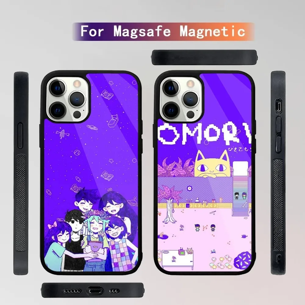 

O-Omori Game Fanart Phone Case For iPhone 15,14,13,12,11,Plus,Pro,Max Mini Magsafe Magnetic Wireless Charging