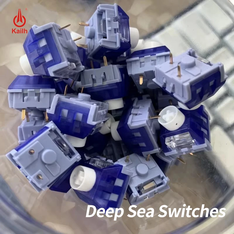 Kailh Box Deep Sea Keyboard Switch Silent Linear DIY Custom Mechanical Keyboard Switches Compatible Cherry MX SMD 3Pin GK61