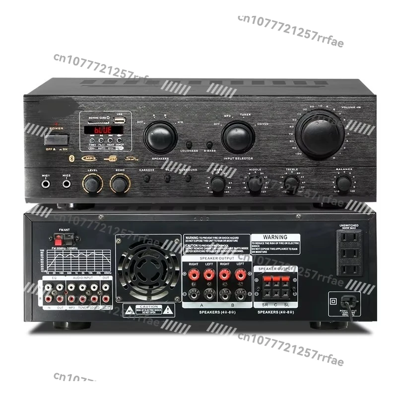 Household high fidelity amplifier with high power professional subwoofer, BT KTV stage sound amplifier