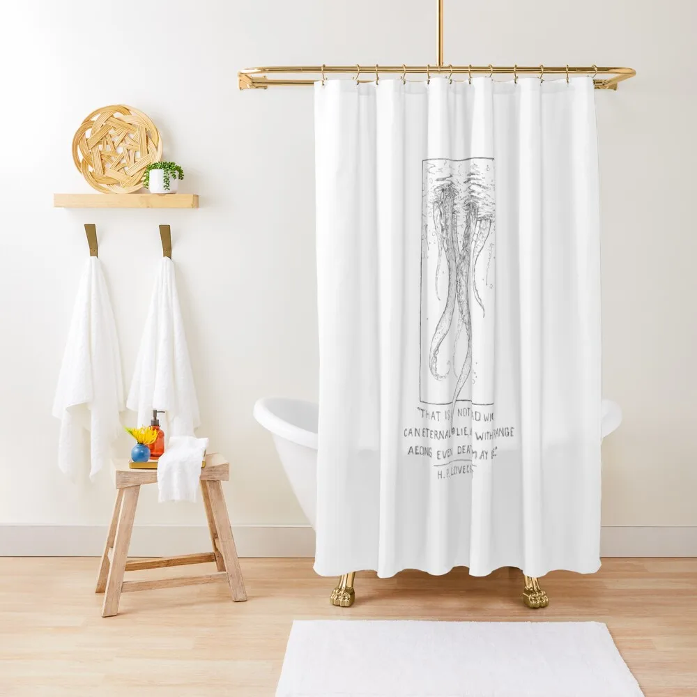 

Lovecraft Shower Curtain Bathroom Accessory Funny Shower Bathroom Deco Curtain