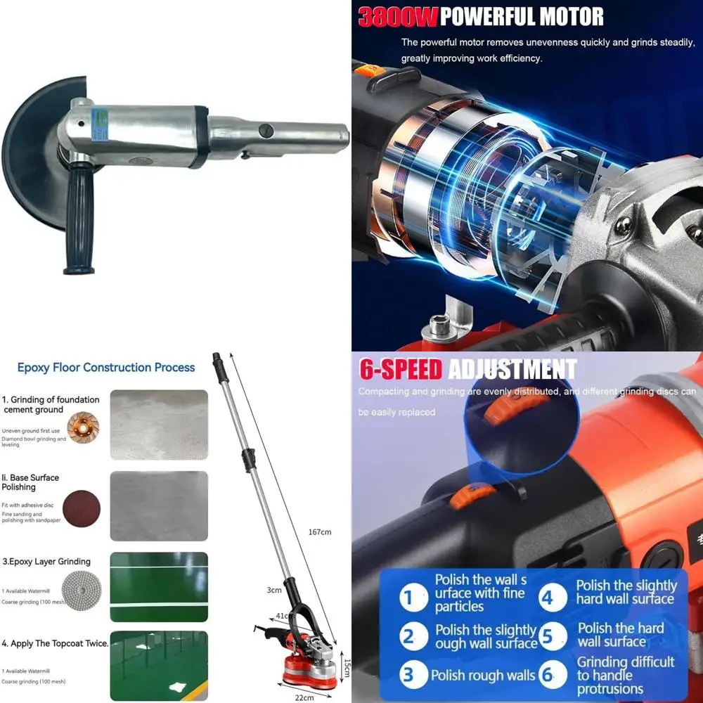 

Сверхмощная 7-дюймовая пневматическая угловая шлифовальная машина, 7600 об/мин, высокоскоростной ручной шлифовальный электроинструмент для промышленного применения