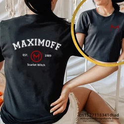 Wanda Maximoff 1989 T Shirt Women Graphic Scarlet Witch T Shirts Streetwear Summer  Casual Short Sleeve Women's Tops Tees