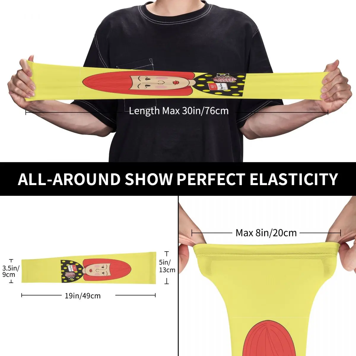 Yayoi Kusama Pittura astratta (1) Manicotti per esterni Copertura di protezione solare UV Manicotti per tatuaggi da ciclismo estivi in seta ghiacciata