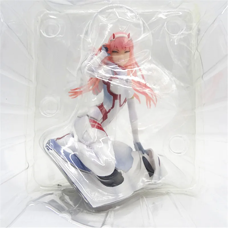 16 см аниме Zero Two kawaii положение на коленях фигурку ПВХ модель игрушки кукла статуя декор стола коллекционные подарки