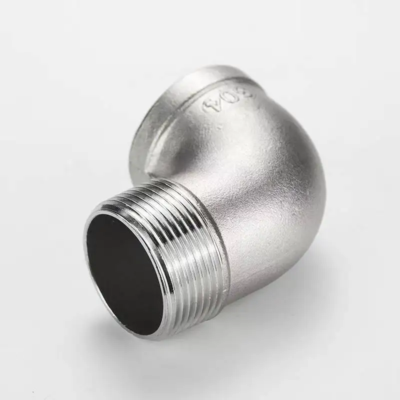 304/316L stainless steel internal and external thread elbow 90 degree internal thread to external thread elbow
