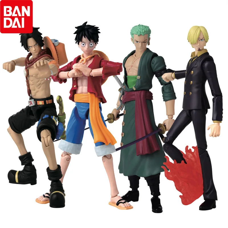 Bandai Shfiguarts Naruto Action Figures: Lufei, Zoro, Aishan Zhi Movable Model Decorate Toys Gift