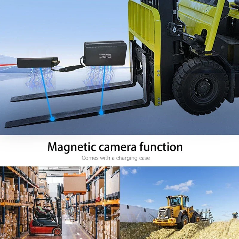 Pz630wl sem fio display de 7 polegadas 1080p empilhadeira câmera de visão frontal pode controlar câmera em espera laser com câmera magnética